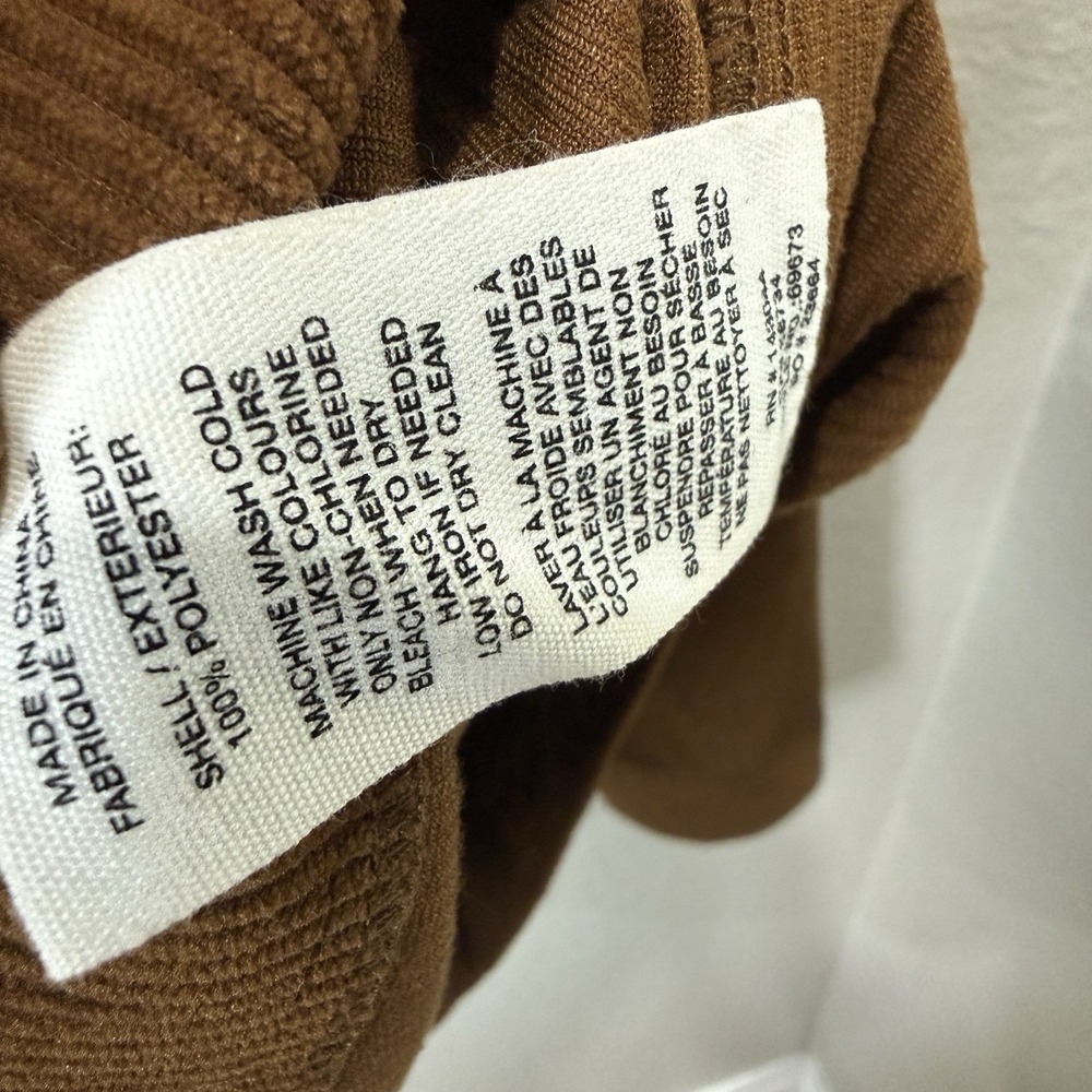 Avec Les Filles Brown Corduroy Boxy Jacket Flap Pockets Boho Minimalist LG EUC - Picture 9 of 9